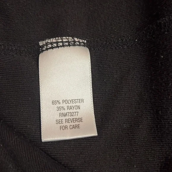 Simply Vera VERA WANG Women’s Black Large long sleeve pullover top - Picture 5 of 6